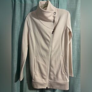 lucy.com Asymmetrical Cowl Neck Jacket